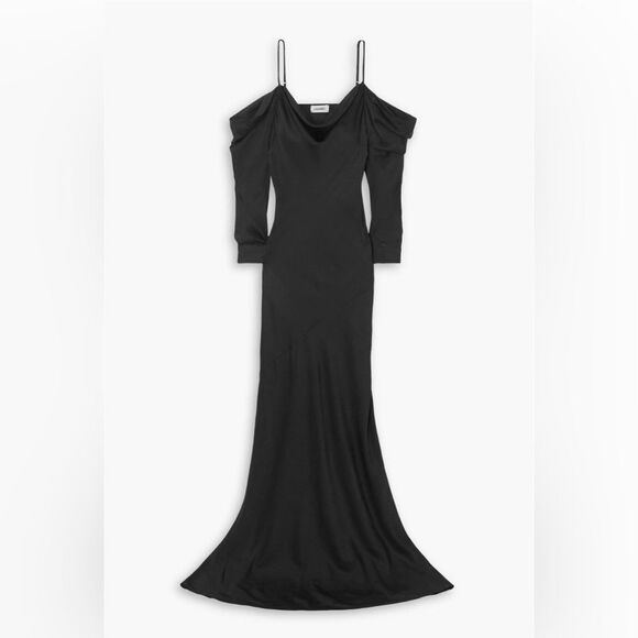 L’AGENCE Juniper Cold Shoulder Gown in Black. Size 0. NWOT - Picture 7 of 8